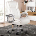 Chaise de bureau Bossin Big and Tall pour cadres, 227 kg, soutien lombaire réglable, chaise ergonomique avec dossier haut en cuir PU