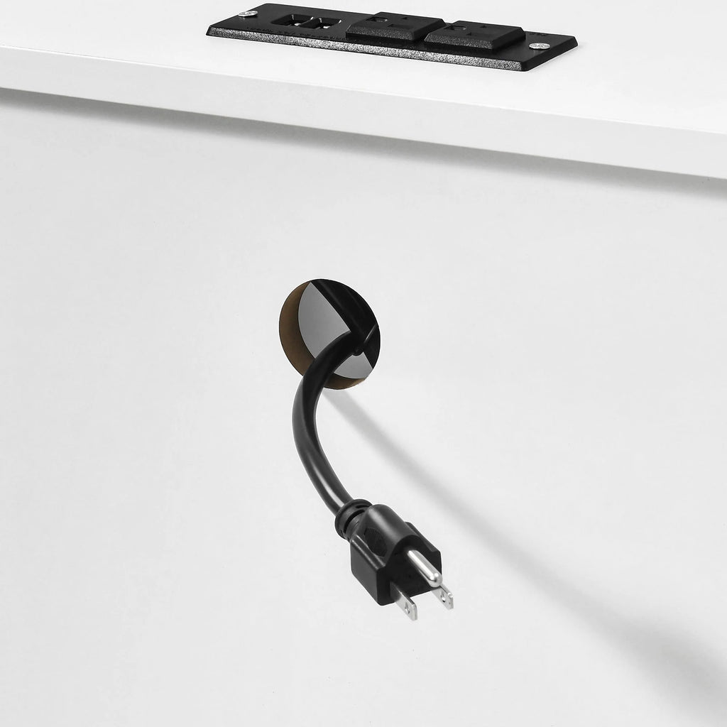 Tables de chevet lot de 2 avec station de recharge table d'appoint avec 2 tiroirs avec ports USB et prises de courant chevet de lit