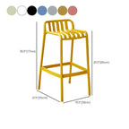 Tabouret de bar minimaliste en plastique pour l'extérieur et l'intérieur