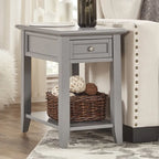 Table d'appoint à 1 tiroir Zayden avec station de charge par iNSPIRE Q Bold