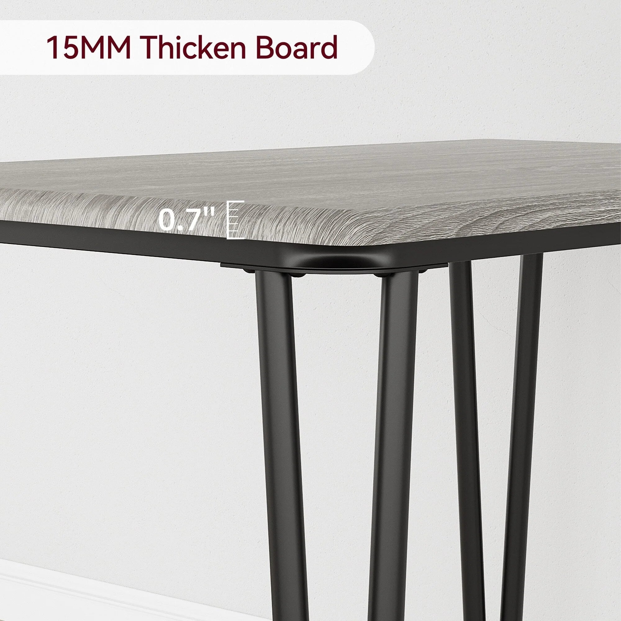 Ensemble Table et Chaises de Salle à Manger Moderne - 3 Pièces