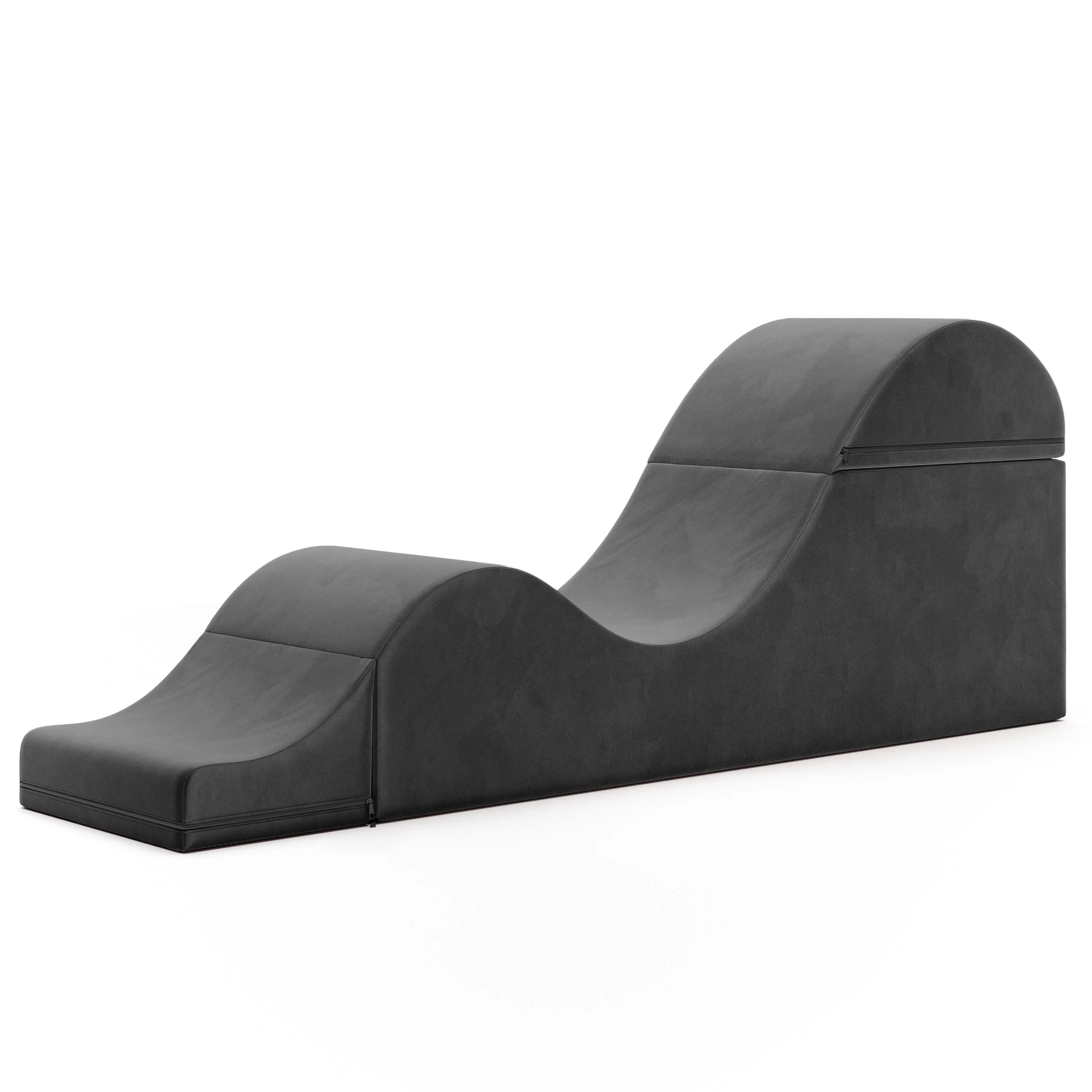 Avana Kami Chaise convertible / Yoga & Massage - Pouf 2 en 1 avec chaise longue de yoga pliable dissimulée, microvelours - N/A