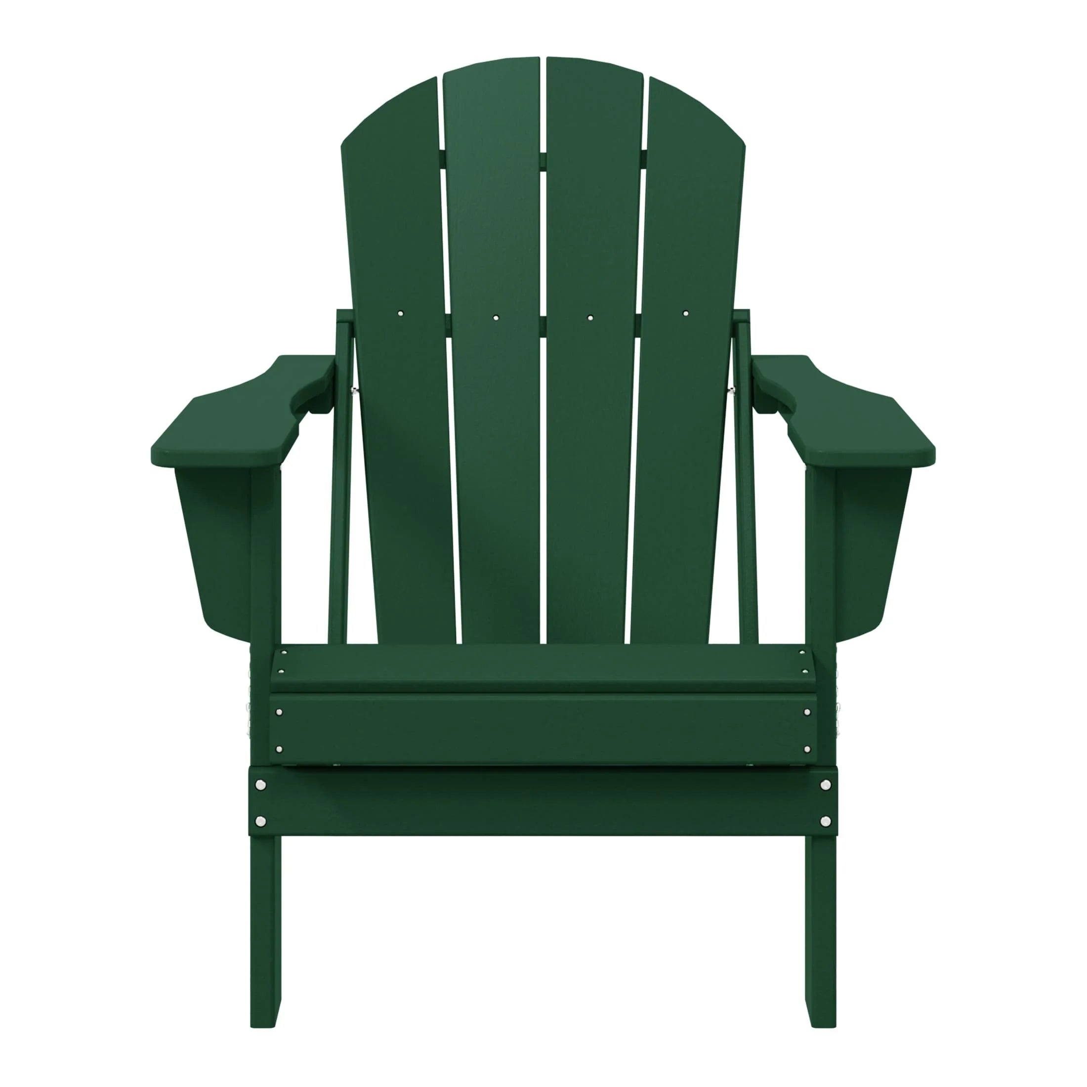 Chaise Adirondack pliante de patio d'extérieur tout temps résistante à la décoloration Polytrends Laguna