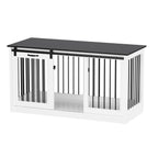 Résidence pour animaux de compagnie avec renfort en tubes de fer Cage pour chien élégante et robuste