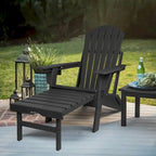 Chaise Adirondack pliante et réglable Vrakae avec repose-pieds