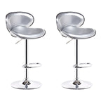Tabourets de bar pivotants à 360° en similicuir, avec siège baquet réglable en hauteur