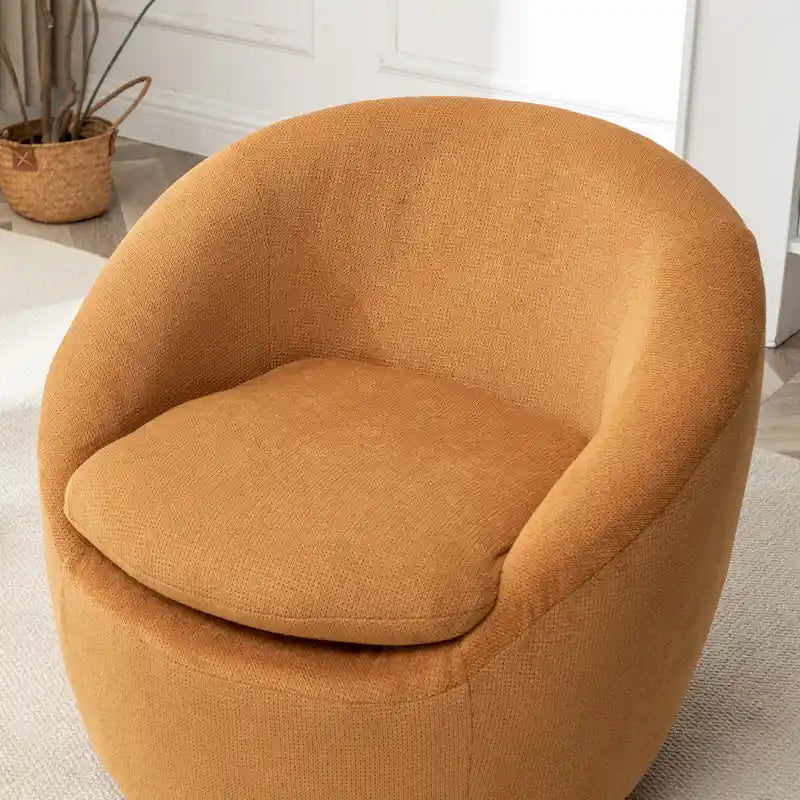 Fauteuil pivotant - Rotation à 360° - Tissu bouclé
