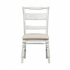 Chaise d'appoint à dossier à lattes Whitney Antique Linen (lot de 2)