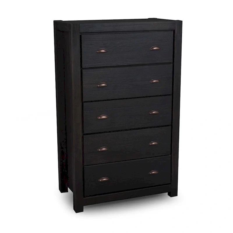 Commode 5 tiroirs en bois massif Montauk de Grain Wood Furniture