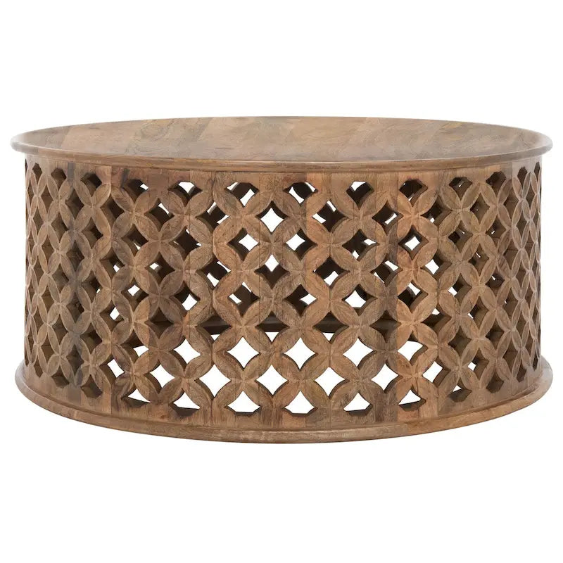 SAFAVIEH Antkea Table Basse Ronde - 35 L x 35 P x 16 H - 35Lx35Px16H