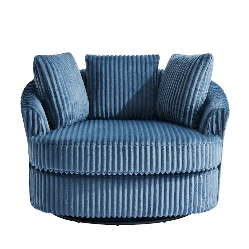 Fauteuil pivotant cylindrique déhoussable à accoudoirs encastrés DREAMSIDEA