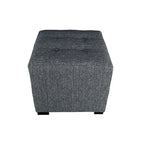 MJL Furniture Text2 Olivia Pouf carré capitonné 4 boutons