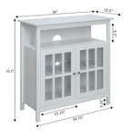 Meuble TV Big Sur Highboy de 40 pouces avec rangements, par Convenience Concepts
