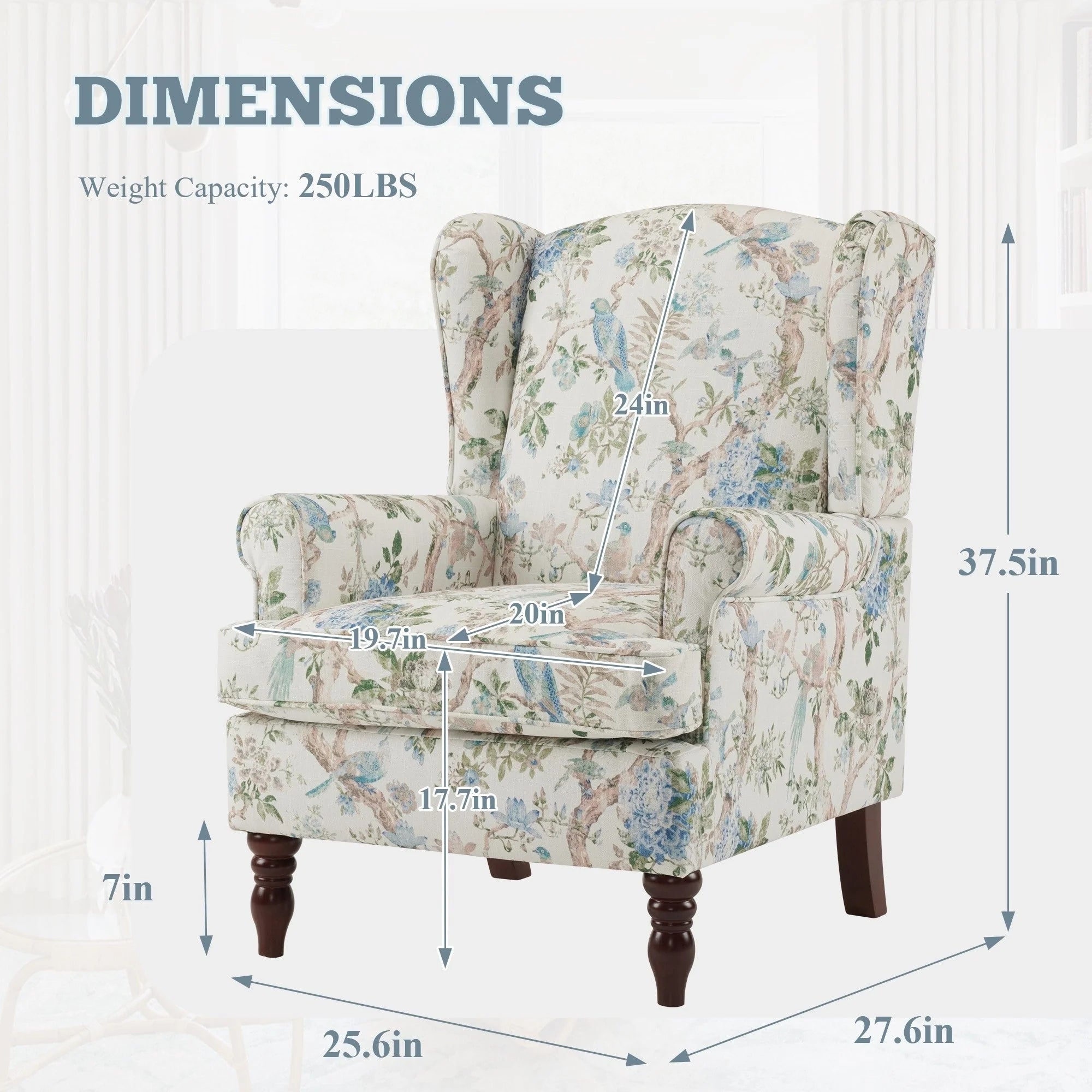 Fauteuil d'appoint moderne Erommy, fauteuil à dossier haut, canapé individuel en tissu capitonné avec pieds en bois pour salon