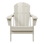 Chaise Adirondack pliante de patio d'extérieur tout temps résistante à la décoloration Polytrends Laguna