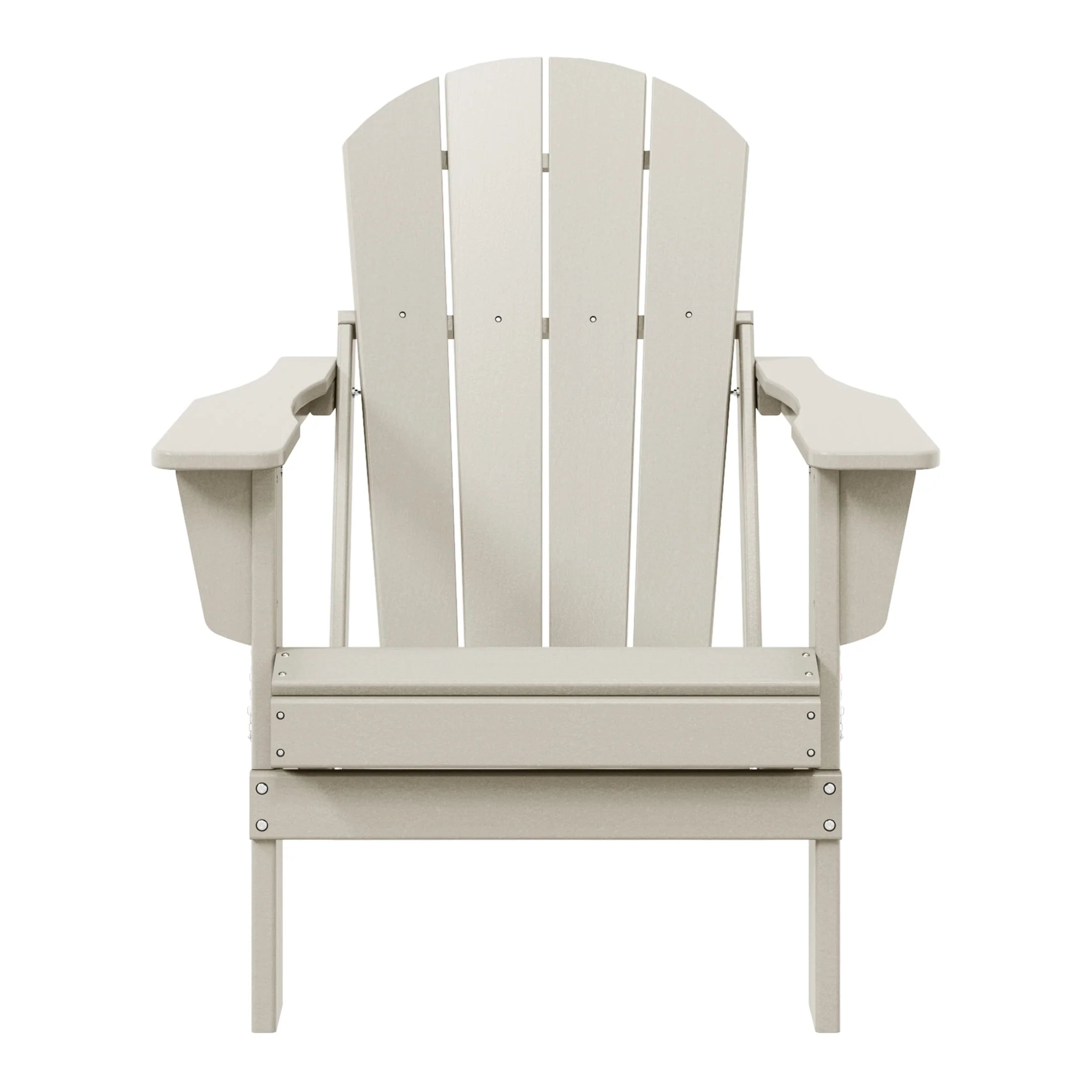 Chaise Adirondack pliante de patio d'extérieur tout temps résistante à la décoloration Polytrends Laguna