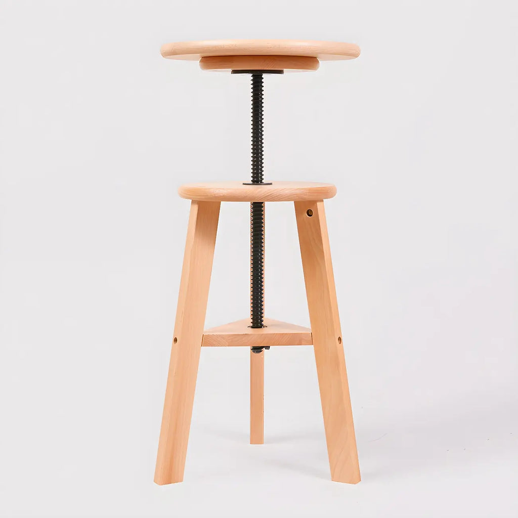 Tabourets de bar modernes en bois avec pivot de comptoir