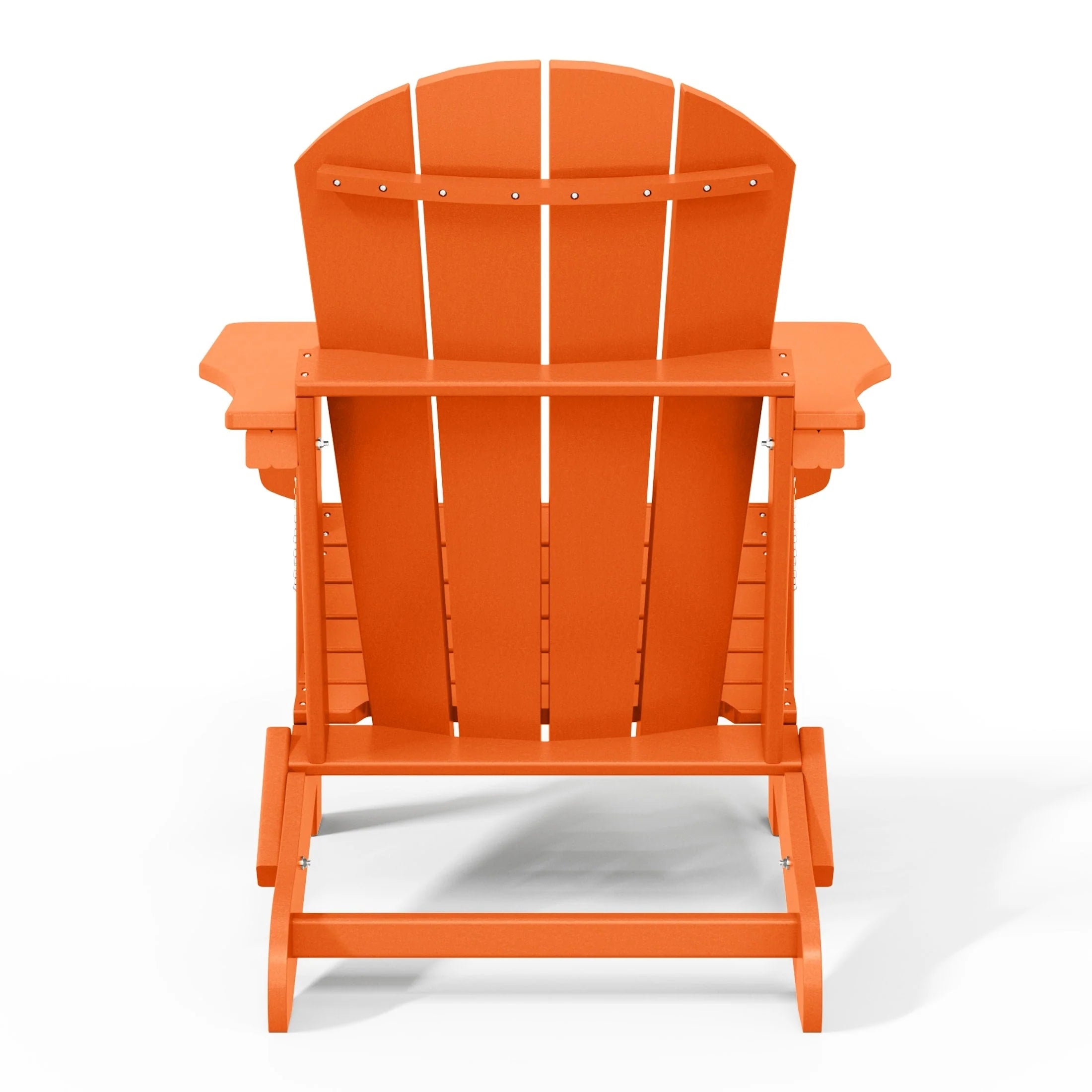 Chaise Adirondack pliante de patio d'extérieur tout temps résistante à la décoloration Polytrends Laguna