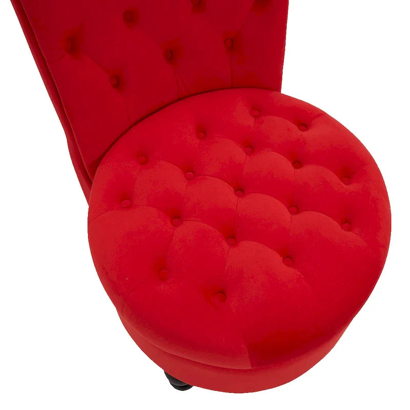 AVAWING Lot de 2 Chaises royales à dossier haut, rembourrage épais et pieds en bois d'hévéa