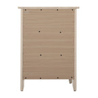 Table de chevet transitionnelle en bois à 3 tiroirs Daniel