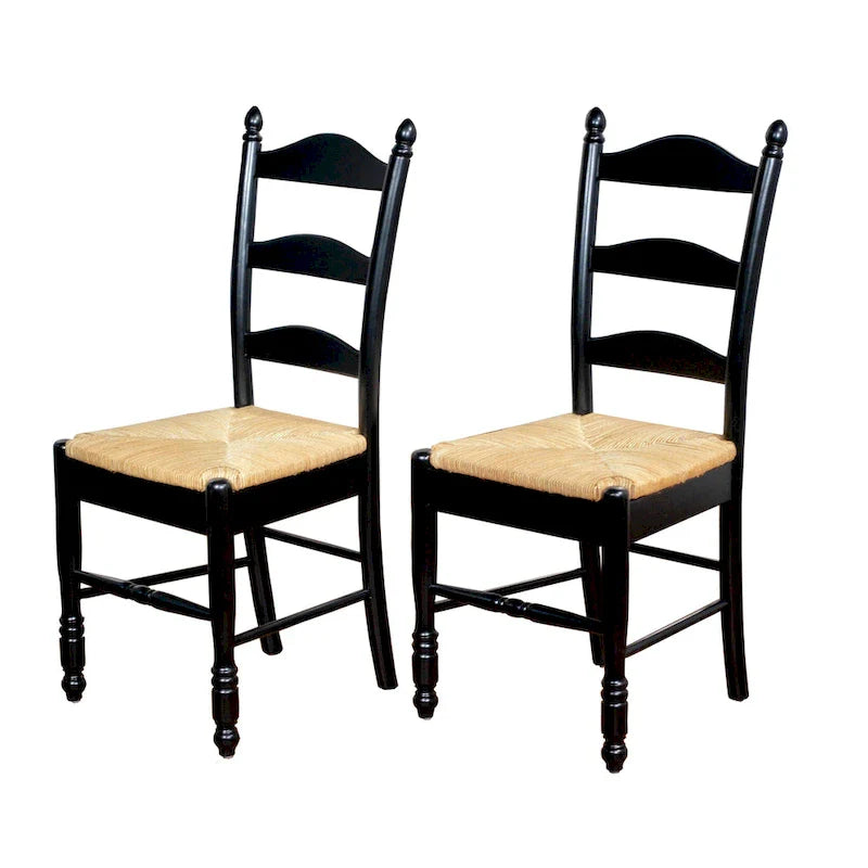 Chaise de salle à manger Simple Living Jessie à dossier échelle (Lot de 2)