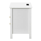 Tables de chevet lot de 2 avec station de recharge table d'appoint avec 2 tiroirs avec ports USB et prises de courant chevet de lit