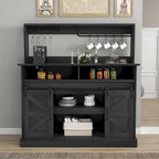 Moasis - Meuble de Bar à Café Style Ferme - 38,4 P x 119,9 L x 130,8 H cm