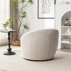 Fauteuil pivotant - Rotation à 360° - Tissu bouclé