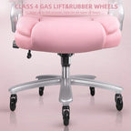Chaise de bureau Bossin Big and Tall pour cadres, 227 kg, soutien lombaire réglable, chaise ergonomique avec dossier haut en cuir PU