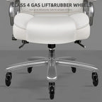 Chaise de bureau Bossin Big and Tall pour cadres, 227 kg, soutien lombaire réglable, chaise ergonomique avec dossier haut en cuir PU