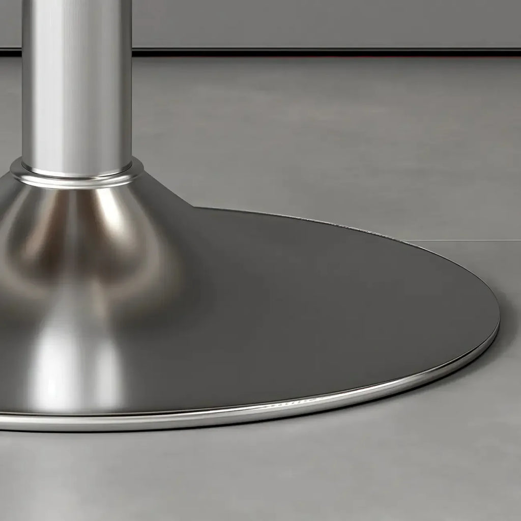 Tabouret de bar réglable pivotant en cuir rembourré