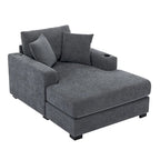 Trois tailles de chaise longue surdimensionnée avec oreillers