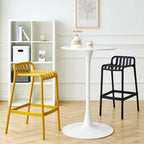 Tabouret de bar minimaliste en plastique pour l'extérieur et l'intérieur