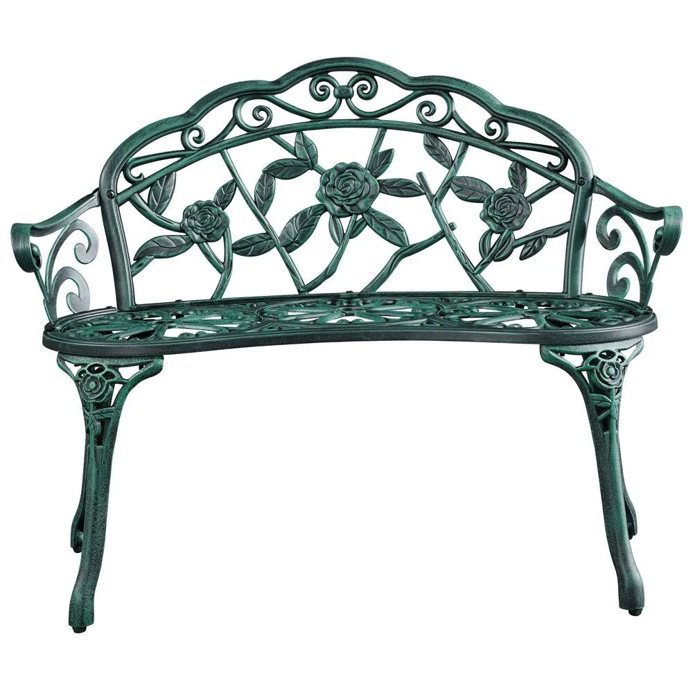 Yaheetech Banc en métal pour l'extérieur, Patio, Parc, Jardin - N/A