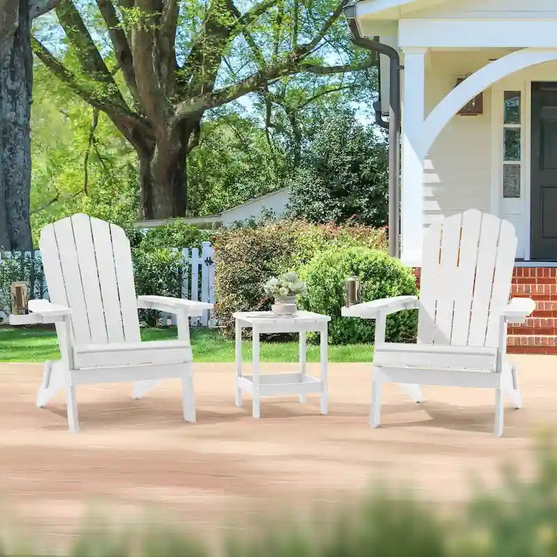 Lot de 2 chaises Adirondack pliantes Bonosuki pour patio et brasero