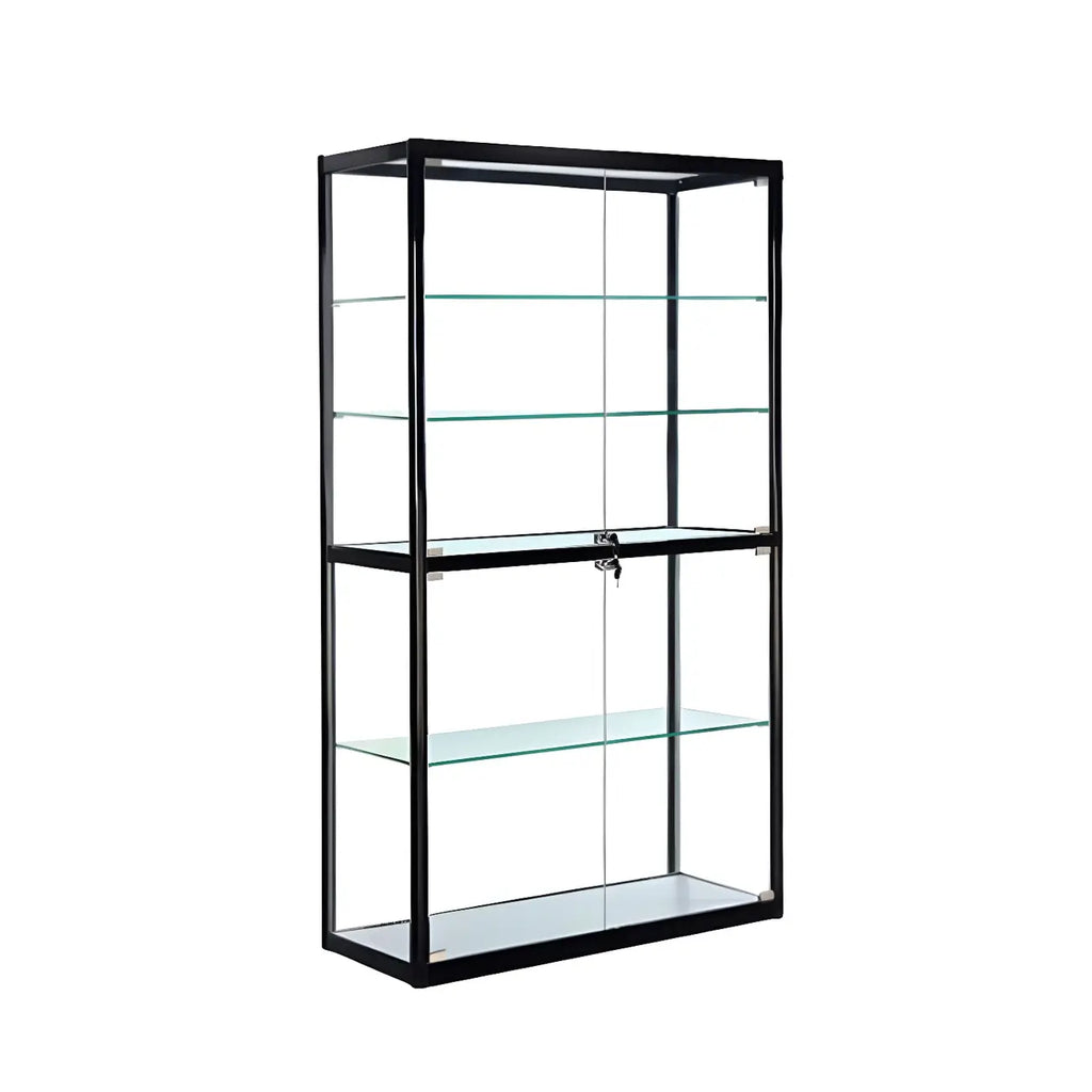 Vitrine contemporaine rectangulaire en verre noir