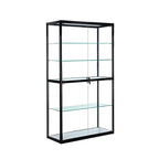 Vitrine contemporaine rectangulaire en verre noir