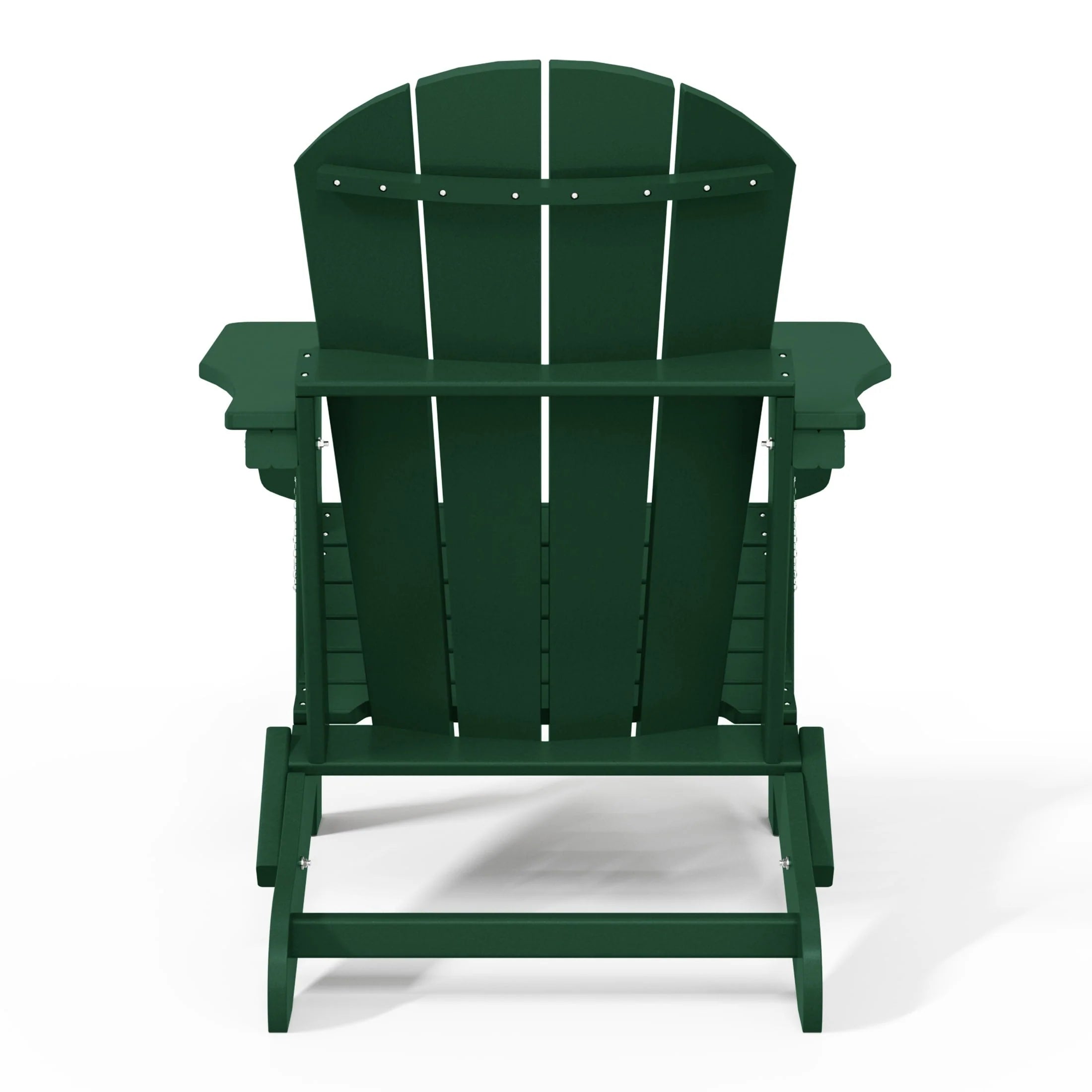 Chaise Adirondack pliante de patio d'extérieur tout temps résistante à la décoloration Polytrends Laguna