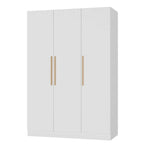 Armoire Penderie en Bois avec 6 Cubes de Rangement et Tringle Suspendue