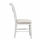 Chaise d'appoint à dossier à lattes Whitney Antique Linen (lot de 2)