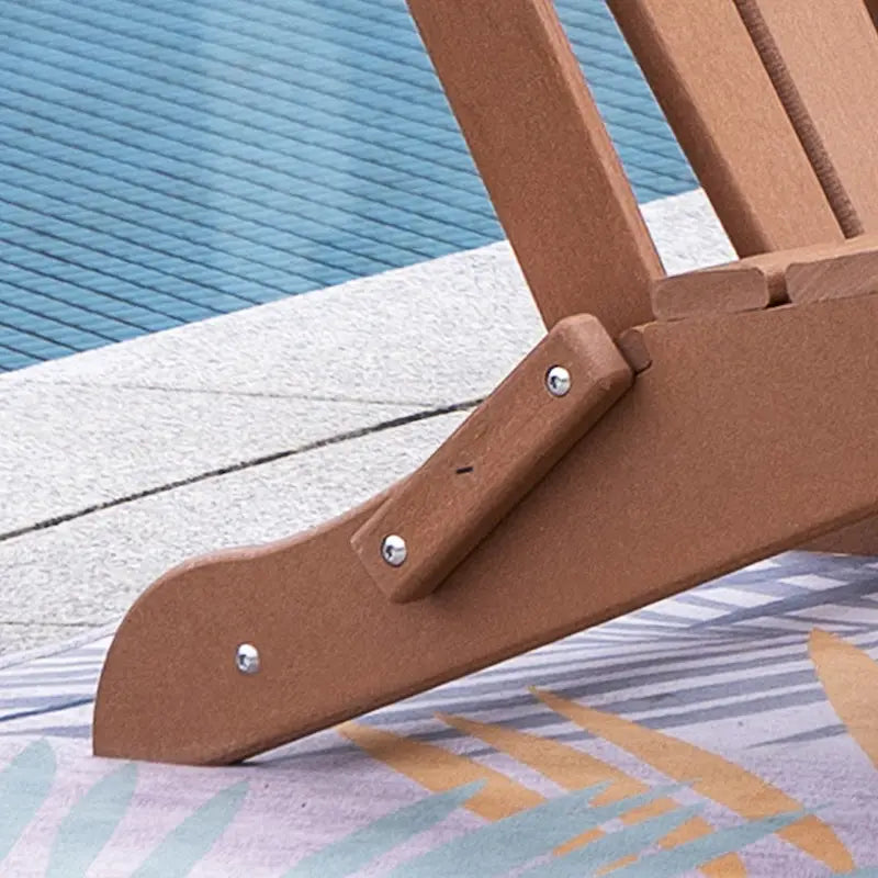 Chaise Adirondack pliable d'extérieur avec porte-gobelet
