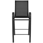 Lot de 4 tabourets de bar d'extérieur en matériau Flex Comfort – Tabouret de terrasse