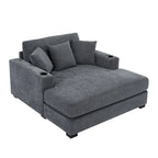 Trois tailles de chaise longue surdimensionnée avec oreillers