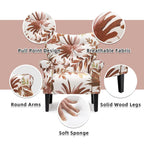 Fauteuil d'appoint moderne Erommy, fauteuil à dossier haut, canapé individuel en tissu capitonné avec pieds en bois pour salon