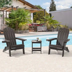 Lot de 2 chaises Adirondack pliantes Bonosuki pour patio et brasero