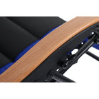 Fauteuil de relaxation zéro gravité XL surdimensionné et rembourré, avec accoudoirs plus larges, inclinable et porte-gobelet - N/A