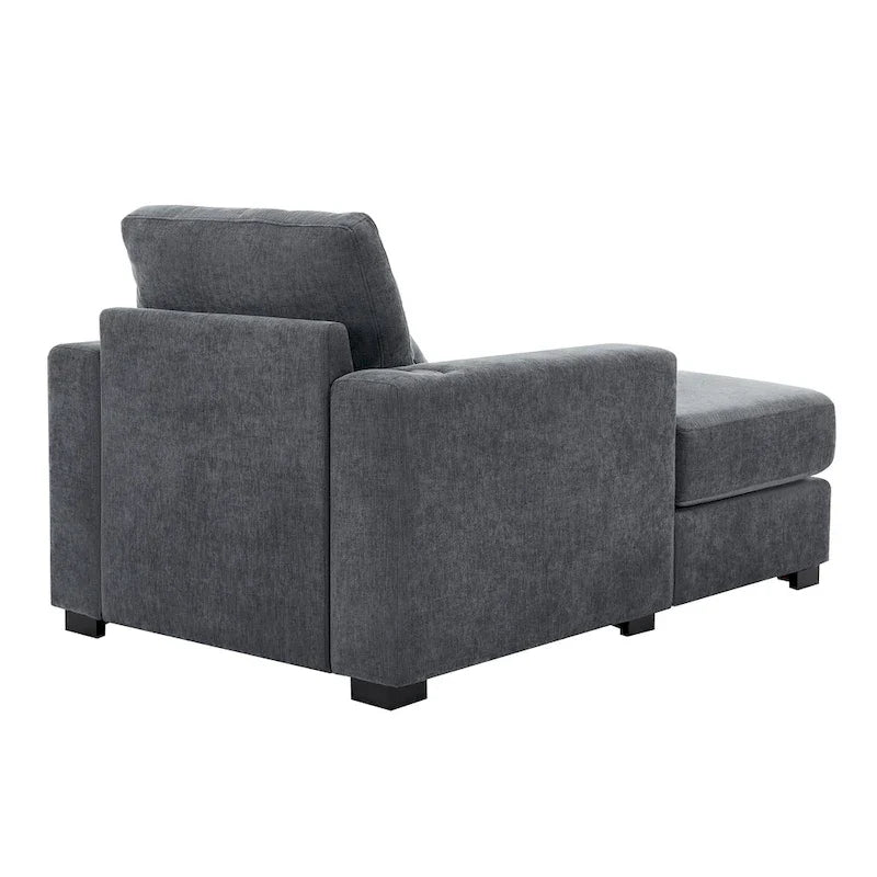 Trois tailles de chaise longue surdimensionnée avec oreillers