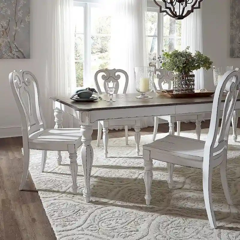 Chaise de salle à manger Magnolia Manor à dossier ajouré (lot de 2)