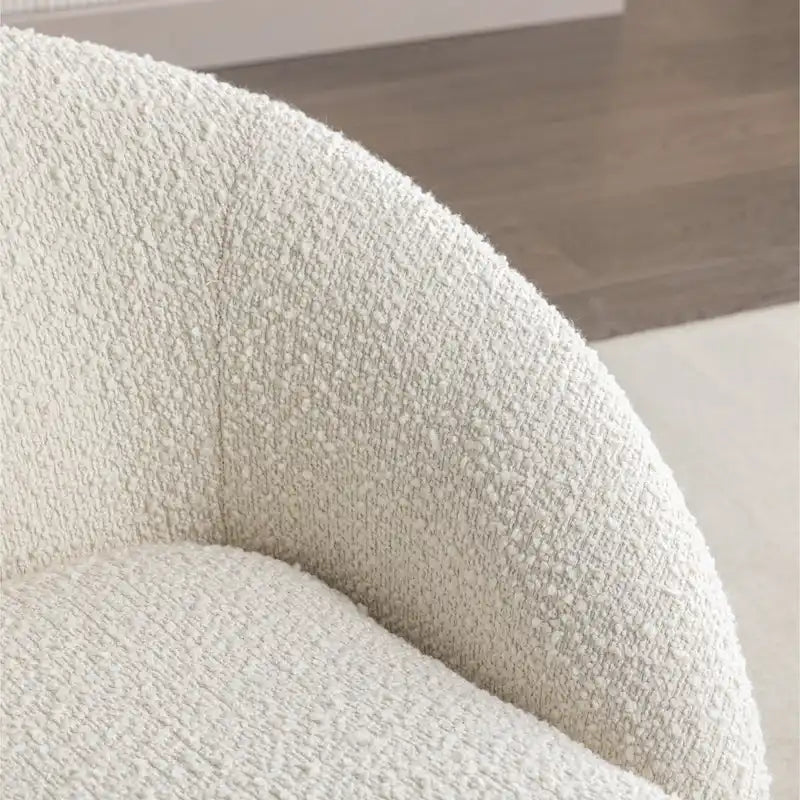 Fauteuil pivotant - Rotation à 360° - Tissu bouclé