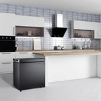 Congélateur coffre de 51 litres avec panier amovible, drain de fond, thermostat à 7 niveaux, design autonome pour la maison et l'appartement